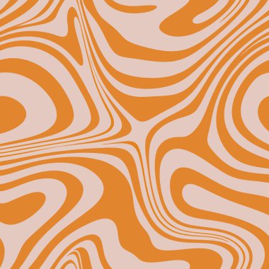 Soyut, dikişsiz çiçek desenli siyah beyaz organik eğriler..