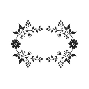 Çiçek ikonu vektör illüstrasyon tasarımı çelengi.