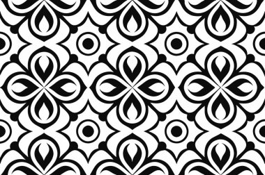 soyut geometrik siyah beyaz desensiz desen tasarımı.