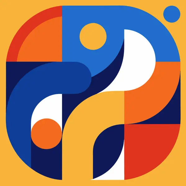 Renkli bir arkaplan tasarımının vektör çizimi.