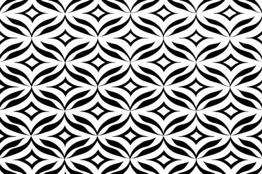 vektör modern dikişsiz geometrik desen. soyut beyaz ve siyah yuvarlak süs tasarımı.