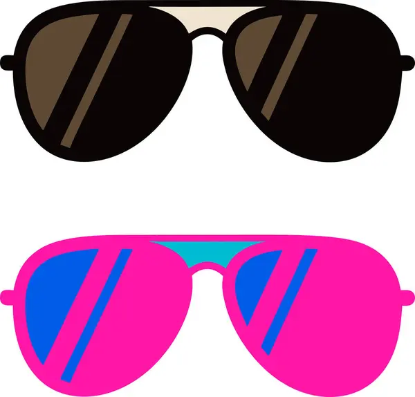 Güneş gözlüğü. Web simgesi basit bir illüstrasyon. Güneş gözlüğü renklendirme tasarımı.