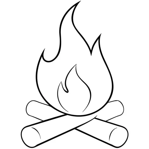 Yanma eşleşmesinin vektör illüstrasyonu.