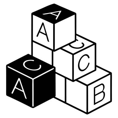 küp küp kabartma simgesi vektör illüstrasyon tasarımı illüstrasyonu.