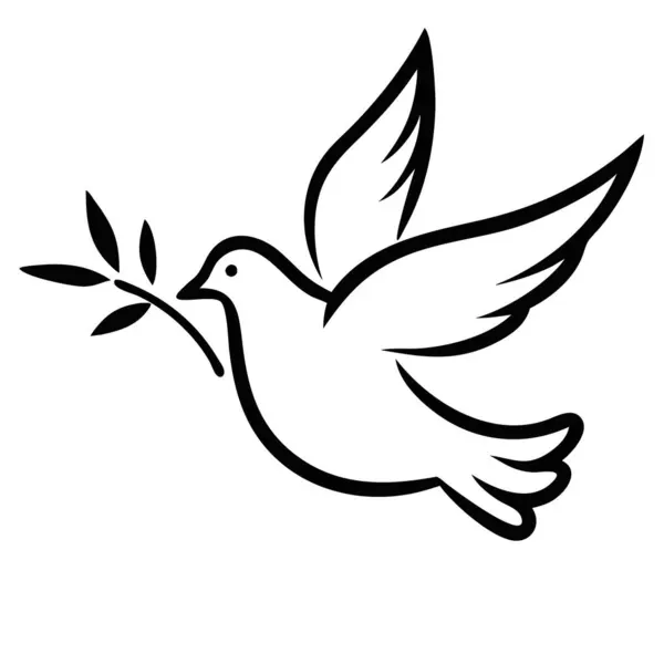 güvercin simgesi, basit vektör tasarımı.