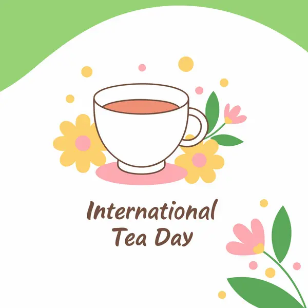 Uluslararası Çay Günü poster tasarımı.
