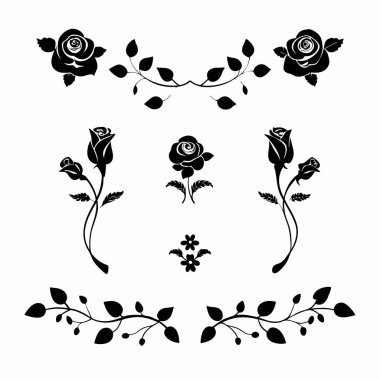 Kartpostal tasarımı için güzel çiçek çerçevesinin vektör çizimi.