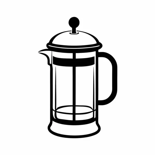 Silüet izole su sürahi mutfak ikonu tasarım vektör çizimi.