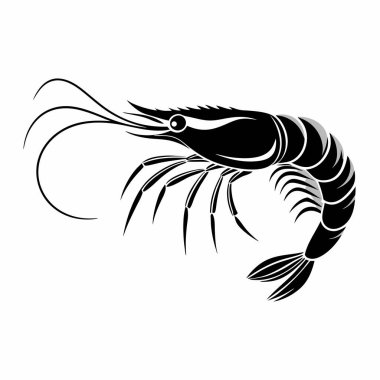 Karides vektör resmetme vektör tasarımı.