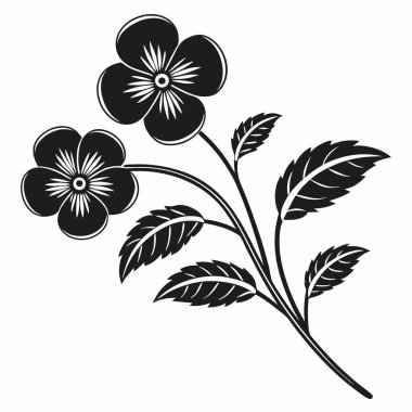 izole çiçek tasarımı vektör illüstrasyonu.