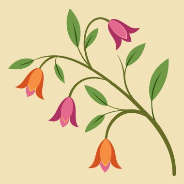 çiçek süsleme bitkisi izole ikon tasarımı.