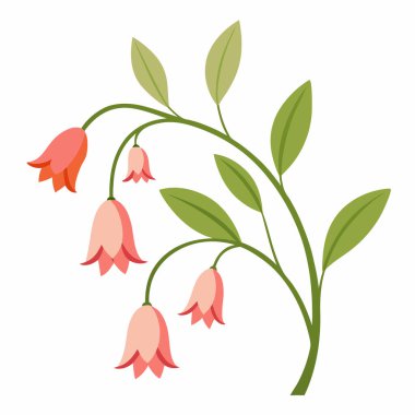 Çiçek süsleme doğa simgesi dolu tasarım.