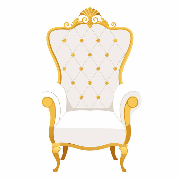Кресло изолировано на белом фоне.