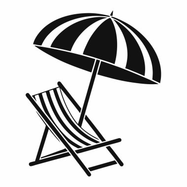 Şemsiye simgesi, basit biçim.