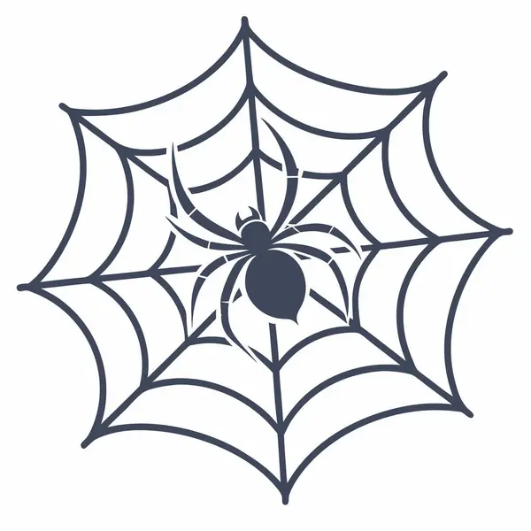 Örümcek ikonu. Web tasarımı için örümcek vektör simgesinin basit çizimi.