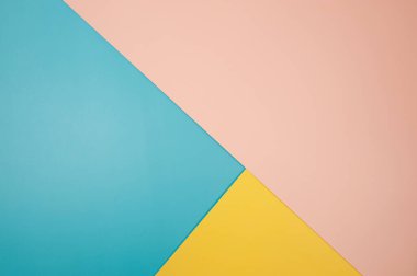 Mavi, pembe ve sarı arka plan. Renkli duvar kağıdı.