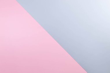 Mavi ve pembe arka plan. Pastel renkli duvar kağıdı, boşluğu kopyala.