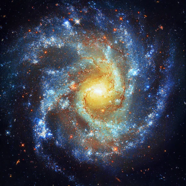 stock image Beautiful universe with an active barred spiral galaxy named UGC 6093 Elements of this image is by the NASA/ESA Hubble Space Telescopes Wide Field Camera 3