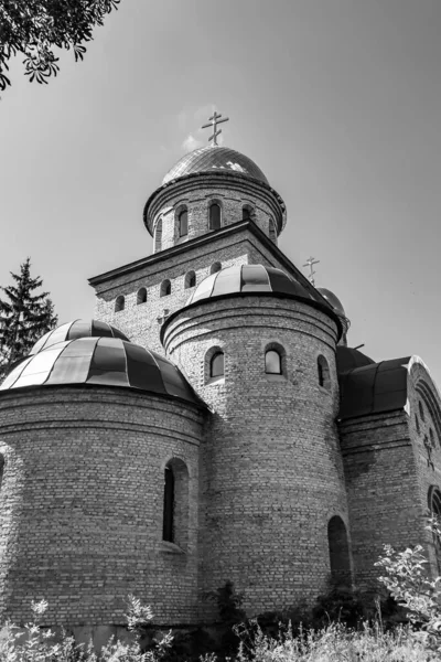 Christian Church Cross High Steeple Tower Prayer Photography Consisting Beautiful – stockfoto