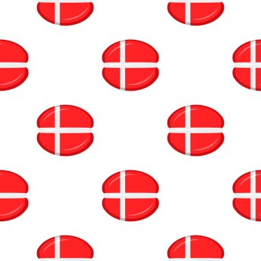Pattern cookie with flag country Denmark in tasty biscuit, pattern cookie consist of flag country Denmark on natural biscuit, fresh biscuit cookie with flag country Denmark it new pattern sweet food