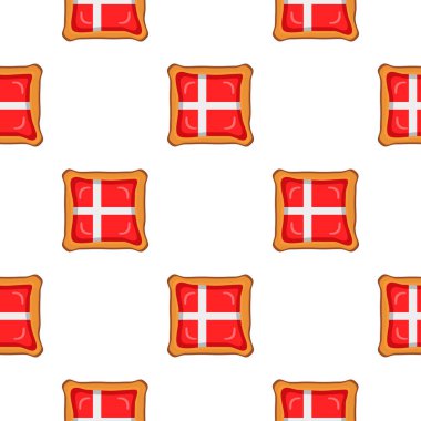 Pattern cookie with flag country Denmark in tasty biscuit, pattern cookie consist of flag country Denmark on natural biscuit, fresh biscuit cookie with flag country Denmark it new pattern sweet food