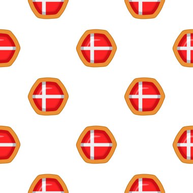 Pattern cookie with flag country Denmark in tasty biscuit, pattern cookie consist of flag country Denmark on natural biscuit, fresh biscuit cookie with flag country Denmark it new pattern sweet food