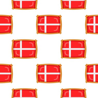 Pattern cookie with flag country Denmark in tasty biscuit, pattern cookie consist of flag country Denmark on natural biscuit, fresh biscuit cookie with flag country Denmark it new pattern sweet food