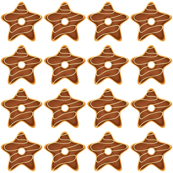 stock vector Pattern homemade cookie different taste in pastry biscuit, pattern cookie consist of collectible natural tasty food biscuit it pastry accessory, pattern pastry biscuit from sweet cookie to breakfast