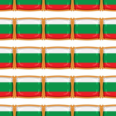 Pattern cookie with flag country Bulgaria in tasty biscuit, pattern cookie consist of flag country Bulgaria on natural biscuit, fresh biscuit cookie with flag country Bulgaria it pattern sweet food