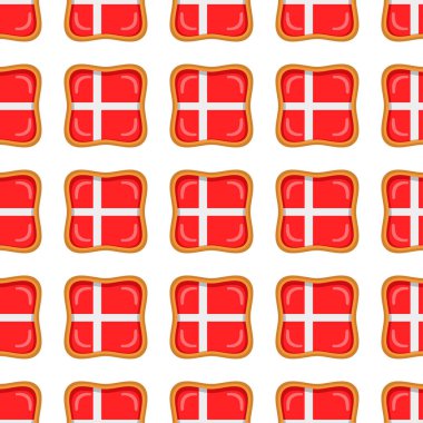 Pattern cookie with flag country Denmark in tasty biscuit, pattern cookie consist of flag country Denmark on natural biscuit, fresh biscuit cookie with flag country Denmark it new pattern sweet food