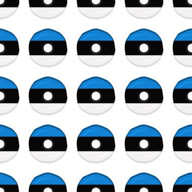 Pattern cookie with flag country Estonia in tasty biscuit, pattern cookie consist of flag country Estonia on natural biscuit, fresh biscuit cookie with flag country Estonia it new pattern sweet food
