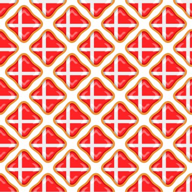 Pattern cookie with flag country Denmark in tasty biscuit, pattern cookie consist of flag country Denmark on natural biscuit, fresh biscuit cookie with flag country Denmark it new pattern sweet food