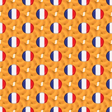 Lezzetli bisküvi içinde bayrak ülkesi Fransa ile desenli kurabiye, desenli kurabiye bayrak ülkesi Fransa 'dan doğal bisküvi üzerine taze bisküvi, bayrak ülkesi Fransa' nın yaratıcı desenli tatlı yiyeceği.