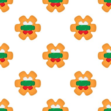 Pattern cookie with flag country Bulgaria in tasty biscuit, pattern cookie consist of flag country Bulgaria on natural biscuit, fresh biscuit cookie with flag country Bulgaria it pattern sweet food