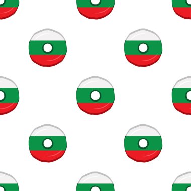 Pattern cookie with flag country Bulgaria in tasty biscuit, pattern cookie consist of flag country Bulgaria on natural biscuit, fresh biscuit cookie with flag country Bulgaria it pattern sweet food