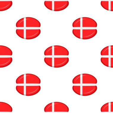 Pattern cookie with flag country Denmark in tasty biscuit, pattern cookie consist of flag country Denmark on natural biscuit, fresh biscuit cookie with flag country Denmark it new pattern sweet food