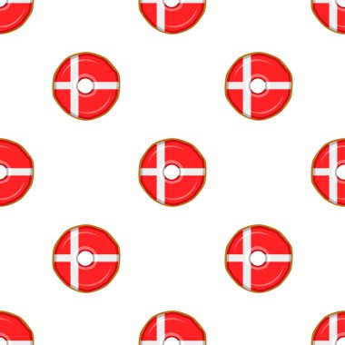 Pattern cookie with flag country Denmark in tasty biscuit, pattern cookie consist of flag country Denmark on natural biscuit, fresh biscuit cookie with flag country Denmark it new pattern sweet food