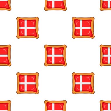 Pattern cookie with flag country Denmark in tasty biscuit, pattern cookie consist of flag country Denmark on natural biscuit, fresh biscuit cookie with flag country Denmark it new pattern sweet food