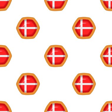 Pattern cookie with flag country Denmark in tasty biscuit, pattern cookie consist of flag country Denmark on natural biscuit, fresh biscuit cookie with flag country Denmark it new pattern sweet food