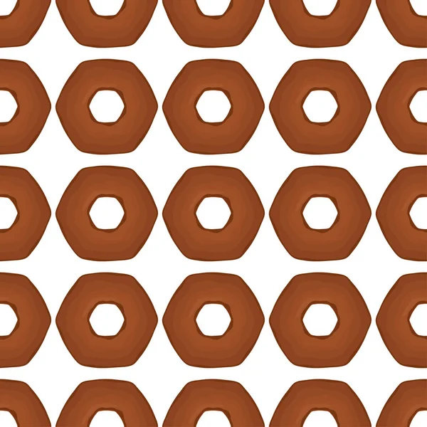 Pattern Homemade Cookie Different Taste Pastry Biscuit Pattern Cookie Consist — Stok Vektör