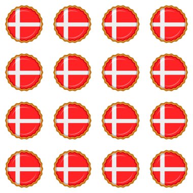 Pattern cookie with flag country Denmark in tasty biscuit, pattern cookie consist of flag country Denmark on natural biscuit, fresh biscuit cookie with flag country Denmark it new pattern sweet food