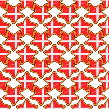 Pattern cookie with flag country Denmark in tasty biscuit, pattern cookie consist of flag country Denmark on natural biscuit, fresh biscuit cookie with flag country Denmark it new pattern sweet food