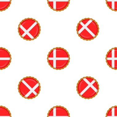 Pattern cookie with flag country Denmark in tasty biscuit, pattern cookie consist of flag country Denmark on natural biscuit, fresh biscuit cookie with flag country Denmark it new pattern sweet food