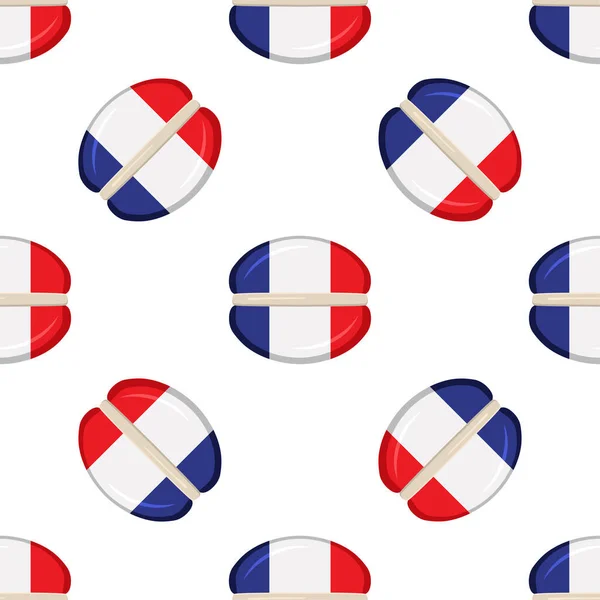 Biscuit Motifs Avec Pays Pavillon France Biscuit Savoureux Biscuit Motifs — Image vectorielle