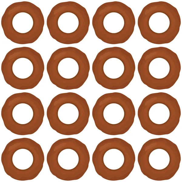 Візерунок Домашнього Печива Різний Смак Випічці Візерункове Печиво Складається Колекційного — стоковий вектор