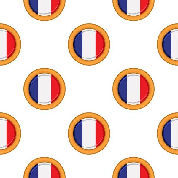 Wzorcowe Ciasteczko Kraju Bandery Francja Smaczne Ciasteczka Wzór Ciasteczko Składa — Wektor stockowy