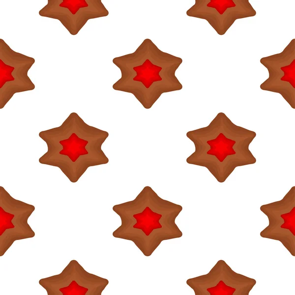 Pattern Homemade Cookie Different Taste Pastry Biscuit Pattern Cookie Consist — Vettoriale Stock