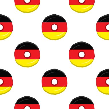 Lezzetli bisküviler içinde bayrak ülkesi Almanya ile desenli kurabiye, doğal bisküviler üzerinde bayrak ülkesi Almanya 'dan alınan taze bisküvi, bayrak ülkesinden alınan yaratıcı tatlı yiyecekler.