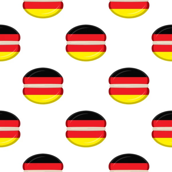 Патерн Печиво Країною Прапором Німеччина Смачному Печиво Патерн Печиво Складається — стоковий вектор