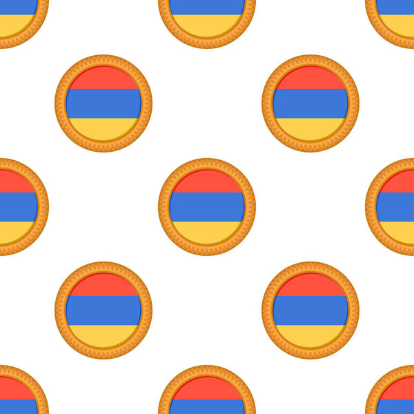 Шаблон печенье с флагом страны Армения в вкусном печенье, шаблон печенье состоят из флага страны Армения на натуральном печенье, свежее печенье с флагом страны Армения творческий шаблон сладкая еда